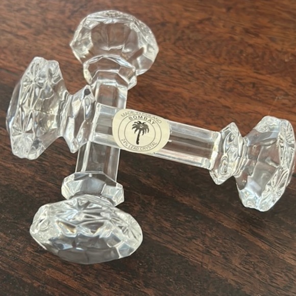 2 Bombay 24% Lead Crystal Knife Rest, Made In Poland - Picture 4 of 10